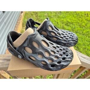 NIB WOMEN'S MERRELL  HYDRO MOC BLACK CAMO WATER SHOES CLOGS Size 6